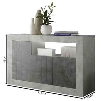 Komoda URBINO 6 betón/sivá 2