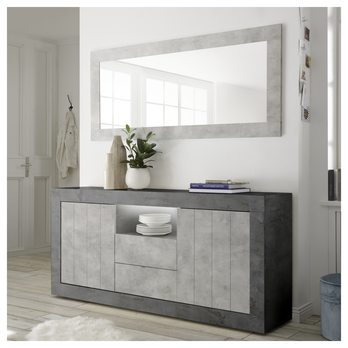 Zrkadlo URBINO 7 betón 1