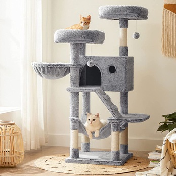 Škrabadlo pre mačky URIUS III modrosivá 2