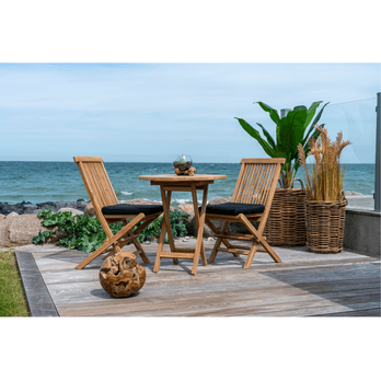 Záhradný stôl UVAIDU 2 teak, ⌀ 70 cm 1