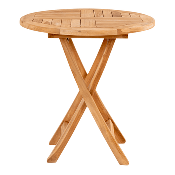 Záhradný stôl UVAIDU 2 teak, ⌀ 70 cm 2