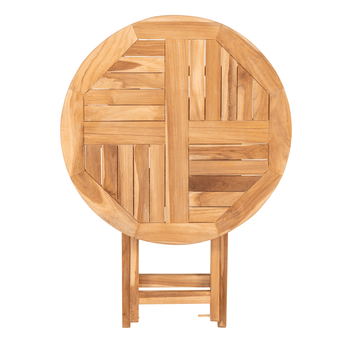 Záhradný stôl UVAIDU 2 teak, ⌀ 70 cm 3