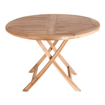 Záhradný stôl UVAIDU teak, ⌀ 100 cm 2