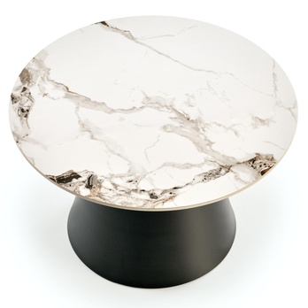 Sada konferenčných stolíkov V-CH-MAGNETA-LAW biely mramor/čierna, 2 ks 10