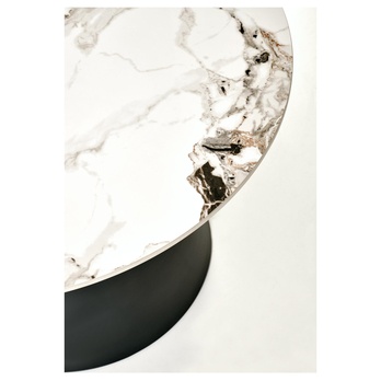 Sada konferenčných stolíkov V-CH-MAGNETA-LAW biely mramor/čierna, 2 ks 12