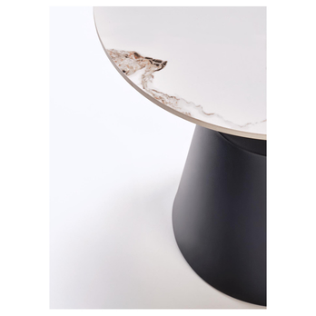 Sada konferenčných stolíkov V-CH-MAGNETA-LAW biely mramor/čierna, 2 ks 19