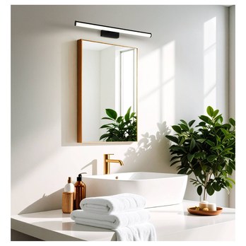 Nástenné LED svietidlo VADUMI čierna, šírka 60 cm 1