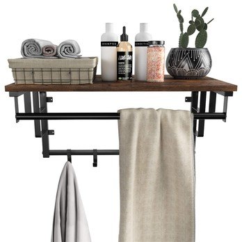 Predsieňový panel VAL čierna/hnedá, šírka 66 cm 2