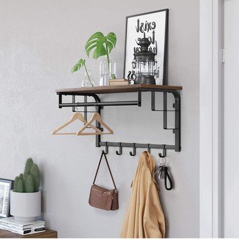 Predsieňový panel VAL čierna/hnedá, šírka 66 cm 4