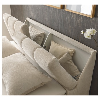 Posteľ s matracom a topperom VALENCIA 5 slonová kosť, 160x200 cm 2