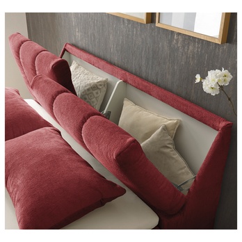 Posteľ s matracom a topperom VALENCIA 5 vínová, 160x200 cm 2