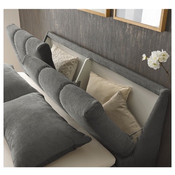 Posteľ s matracom a topperom VALENCIA 5 grafitová, 160x200 cm 2