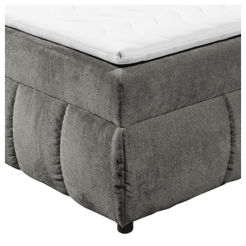 Posteľ s matracom a topperom VALENCIA 5 grafitová, 160x200 cm 4