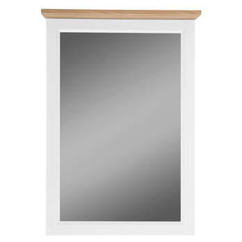 Zrkadlo VALLE biela matná/dub, šírka 60 cm 1