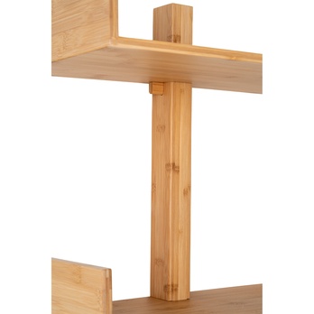 Nástenný regál VALLO bambus, výška 102 cm 4