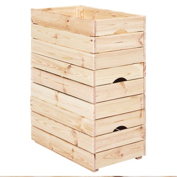 Drevený box VALLONI M prírodná 2