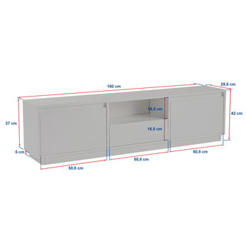 TV stolík VANGUARD biela 10