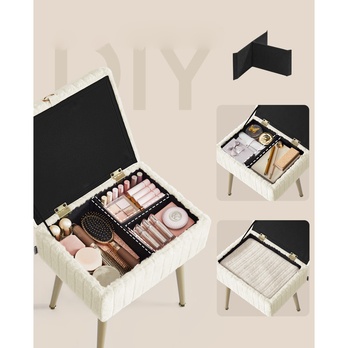 Toaletný taburet VANITY biela 2