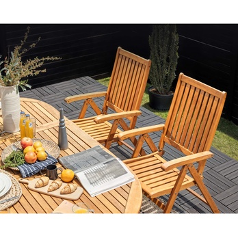 Záhradný stôl VANNAMO hnedá 1