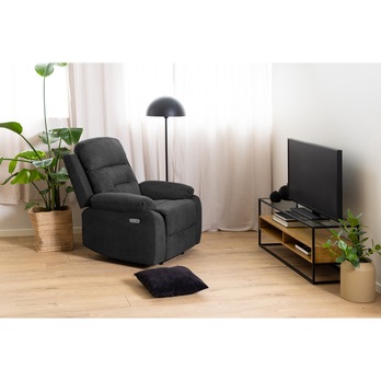 Relaxačné kreslo VANSBRO 92 tmavosivá 1