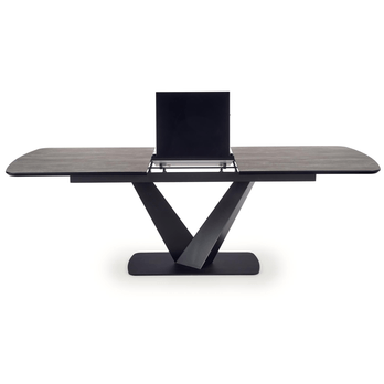 Jedálenský stôl VANSTUN sivá/čierna 2