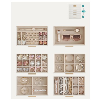 Šperkovnica VARIET biela 2