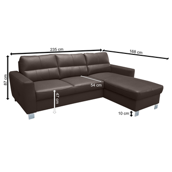 Sedacia súprava VARIO I pravá, tmavohnedá 6