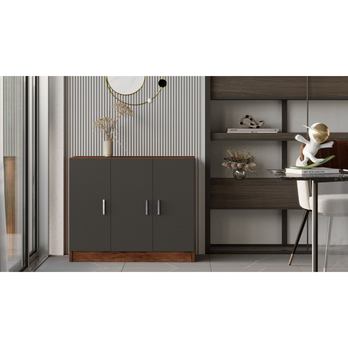 Komoda VARIO orech/čierna 1