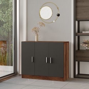 Komoda VARIO orech/čierna 3