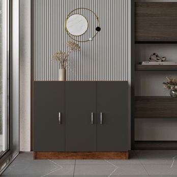 Komoda VARIO orech/čierna 4