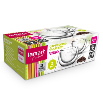 Pohár na cappuccino VASO 270 ml, 2 ks 1