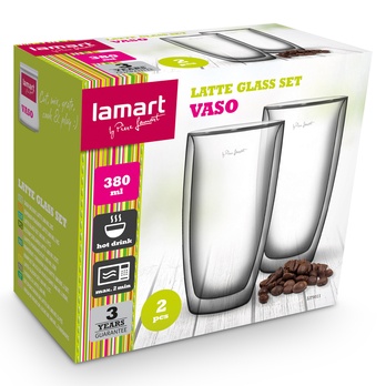 Pohár na latté VASO 380 ml, 2 ks 2