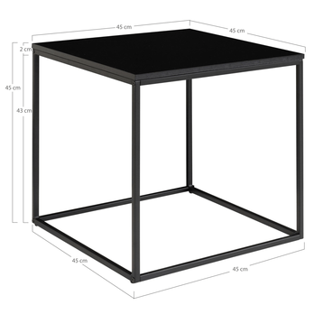 Prístavný stolík VATO čierna 4