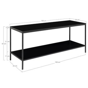 TV stolík VATO čierna 5