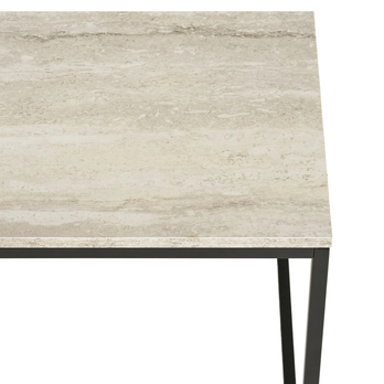 Konferenčný stolík  VATO travertín/čierna 3