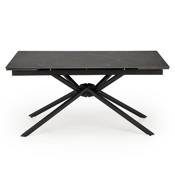 Jedálenský stôl VATURANU čierny mramor/čierna 4