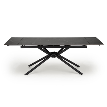 Jedálenský stôl VATURANU čierny mramor/čierna 5