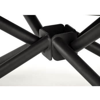 Jedálenský stôl VATURANU čierny mramor/čierna 9