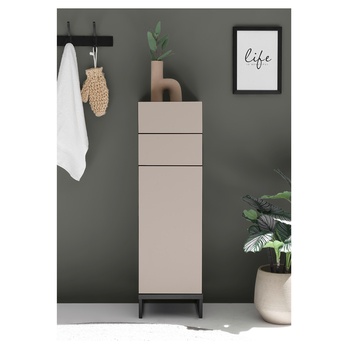 Spodná kúpeľňová skrinka VEGA 30 kašmírová/čierna 5