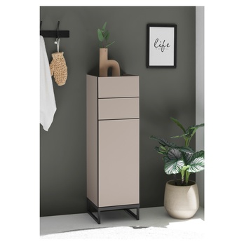 Spodná kúpeľňová skrinka VEGA 30 kašmírová/čierna 7