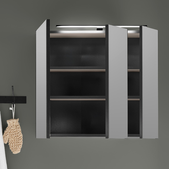 Zrkadlová skrinka VEGA 80 kašmírová 6