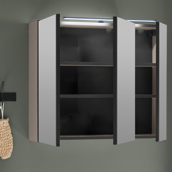 Zrkadlová skrinka VEGA 80 kašmírová 8