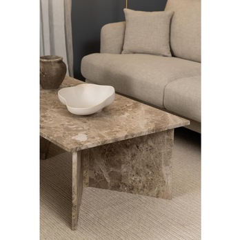 Konferenčný stolík VEGA I svetlohnedý mramor 2