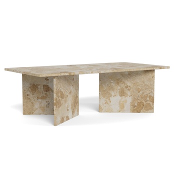 Konferenčný stolík VEGA I svetlohnedý mramor 4