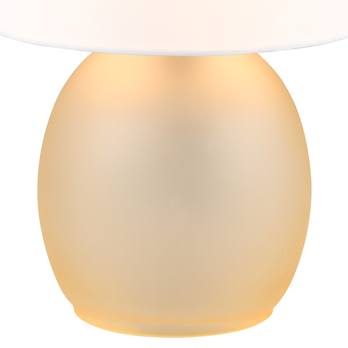 Stolná lampa VELA biela/žltá 1