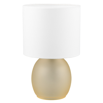 Stolná lampa VELA biela/žltá 3