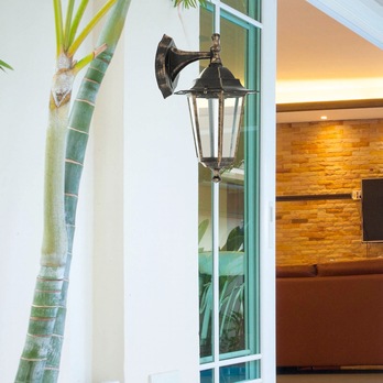 Vonkajšie nástenné svietidlo VELENCE II antická zlatá 1