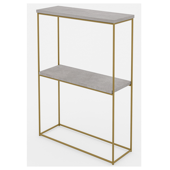Konzolový stolík VELO zlatá/betón 1