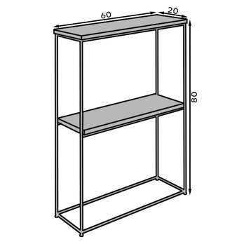 Konzolový stolík VELO zlatá/čierna 2