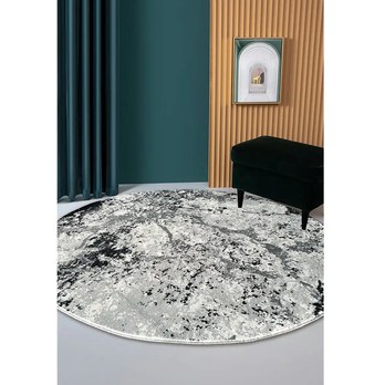 Koberec VELVET 1 strieborná/sivá, priemer 160 cm 1